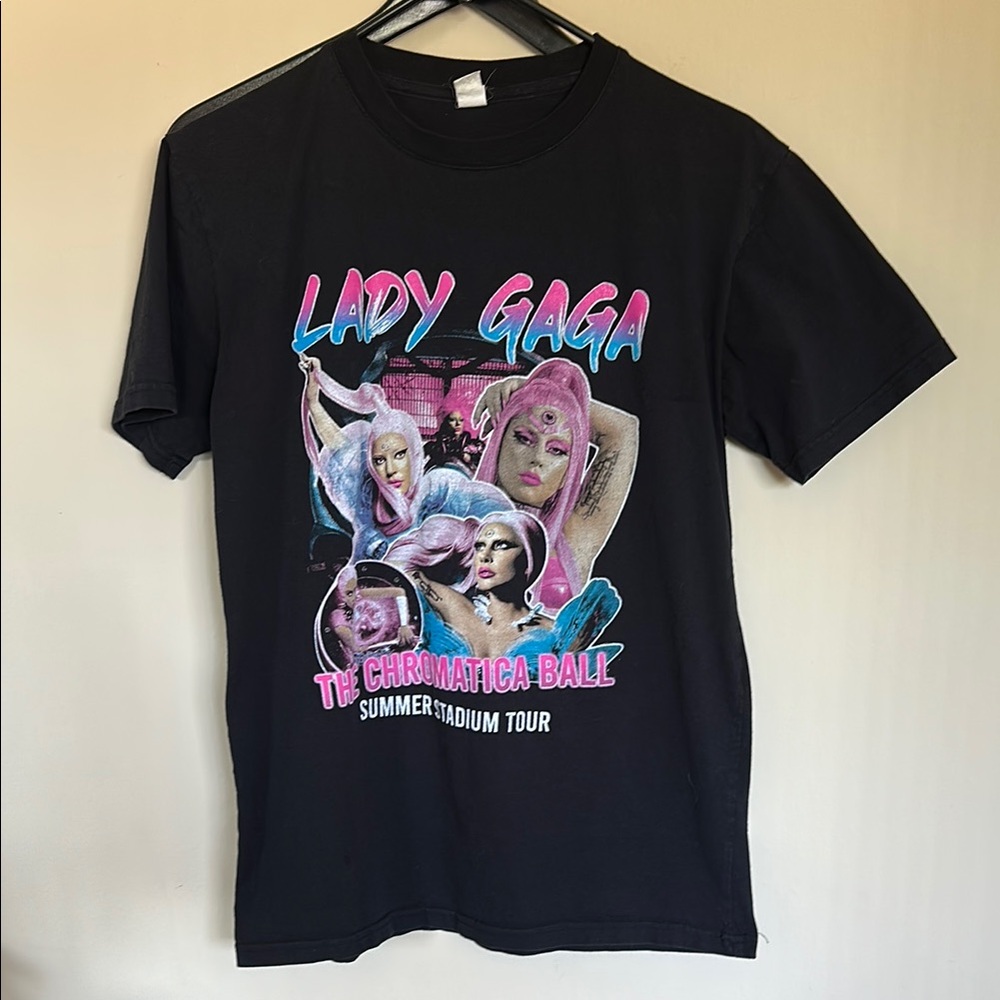 Lady Gaga Kids Black Graphic T-Shirt